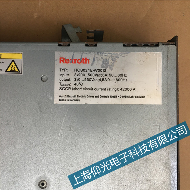 惠州力士樂低壓電機伺服器報警F8203代碼維修服務