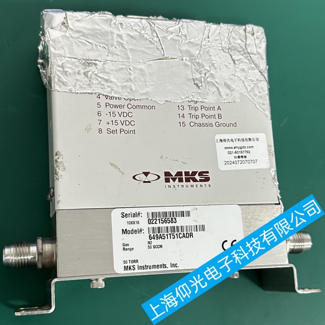 北京MKS質(zhì)量流量計(jì)控制器649A51T51CADR開機(jī)后出現(xiàn)無(wú)氣流流過故障維修步驟